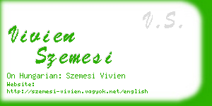 vivien szemesi business card